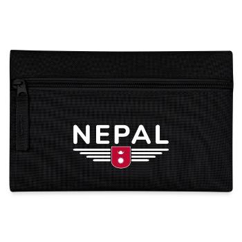 Nepal Design – Himalaya Abenteuer - Federtasche - Schwarz - Vorne