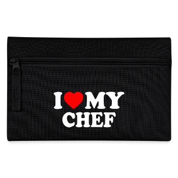 I love my chef - Pencil Case - black - Front