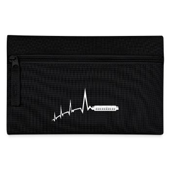 Harmonika Herzschlag Mundharmonika - Federtasche - Schwarz - Vorne