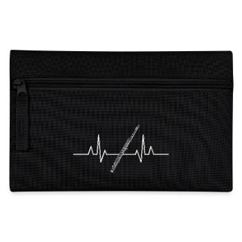 Flute Heartbeat Flute - Pencil Case - black - Front