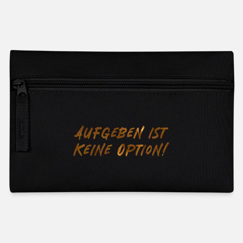 Aufgeben ist keine Option! - Federtasche - Schwarz
