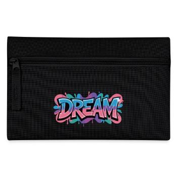 DREAM Graffiti Design voller Farbe und Motivation - Federtasche - Schwarz - Vorne