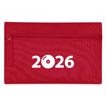 Musik DJ Vinyl Schallplatte Party 2026 - Federtasche - Rot - Vorne