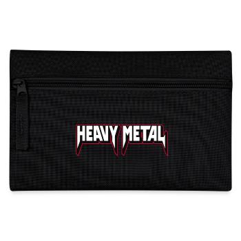 Heavy Metal 3D-Logo - Federtasche - Schwarz - Vorne
