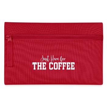 Just Here for The Coffee - Pencil Case - red - Front