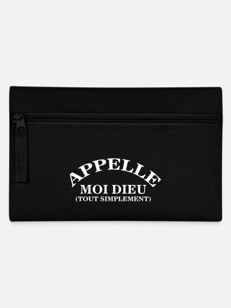 "Appelle moi dieu" t-shirt humour - Trousse - noir
