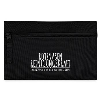 Erzieherin Rotznasen Reinigungskraft Lustig - Federtasche - Schwarz - Vorne