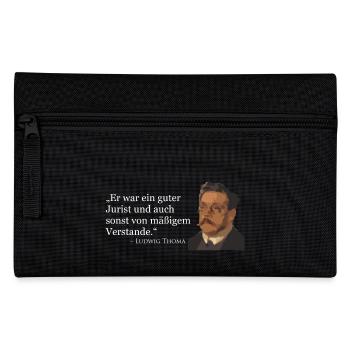Ludwig Thoma citation - Trousse - noir - Devant