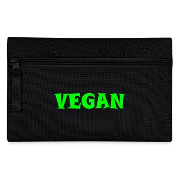 Vegan - Pencil Case - black - Front