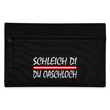 Schleich di du oaschloch - Federtasche - Schwarz - Vorne