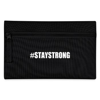 Stay strong - Federtasche - Schwarz - Vorne
