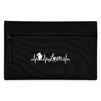Battements de cœur de teckel - Trousse - noir - Devant