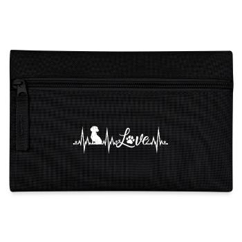 Dachshund Heartbeat Dachshund Dear Dog Teckel - Pencil Case - black - Front