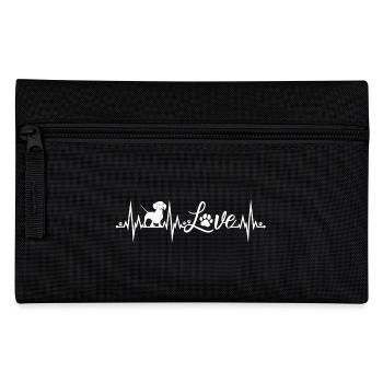 Battements de cœur de teckel - Trousse - noir - Devant