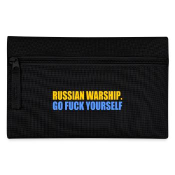 russian warship go f yourself - Federtasche - Schwarz - Vorne