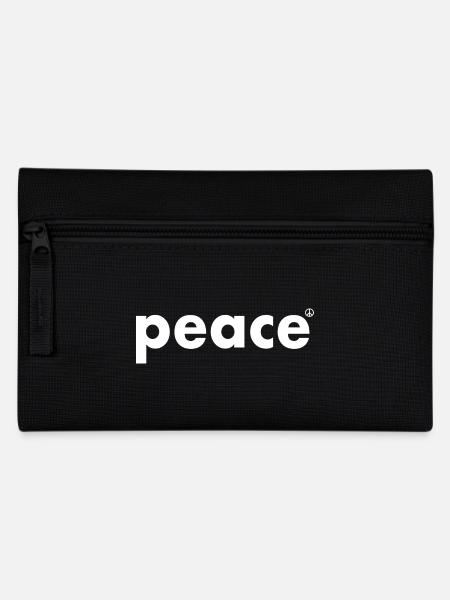 Peace - Federtasche - Schwarz