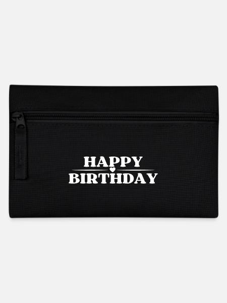 Happy Birthday - Federtasche - Schwarz