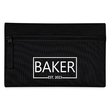 Baker Est. 2023 Graduation Pastry Baking Student - Pencil Case - black - Front