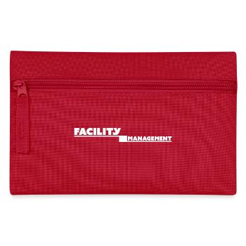 tshirt de gestion des installations noir - Trousse - rouge - Devant