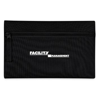 facility management tshirt black - Pencil Case - black - Front