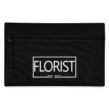 Fleuriste Est. 2023 Étudiant fleuriste diplômé - Trousse - noir - Devant