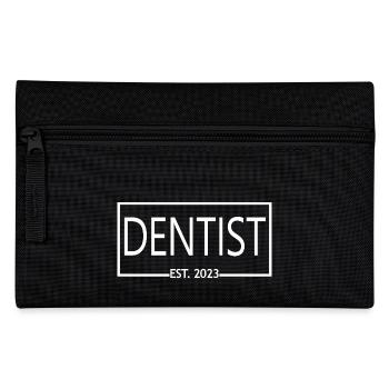 Dentist Est. 2023 Graduation Dentistry Student - Pencil Case - black - Front