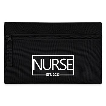 Nurse Est. 2023 Graduation Nursing Student Gift - Pencil Case - black - Front
