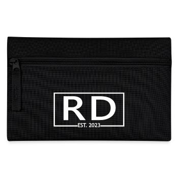 RD Est. 2023 Remise des diplômes Diététiste Cadeau étudiant - Trousse - noir - Devant