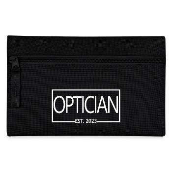 Opticien Est. 2023 Cadeau étudiant opticien diplômé - Trousse - noir - Devant