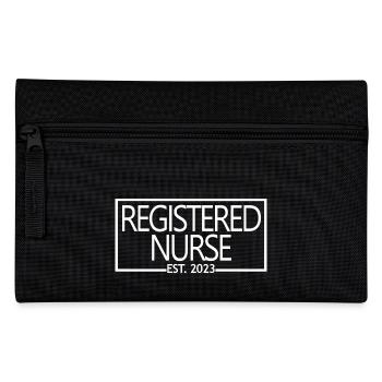 Registered Nurse Est. 2023 Graduated Nursing Gift - Pencil Case - black - Front