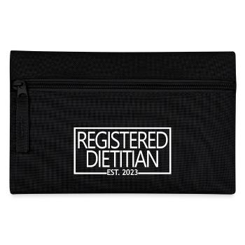 Registered Dietitian Est. 2023 Graduated Dietitian - Pencil Case - black - Front