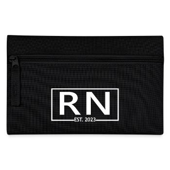 RN Est. 2023 Graduation Étudiante autorisée en soins infirmiers - Trousse - noir - Devant