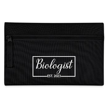 Biologist Est. 2023 Graduated Biologist Student - Pencil Case - black - Front