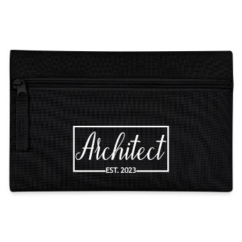 Architekt Est. 2023 diplomierter Architekturstudent - Federtasche - Schwarz - Vorne