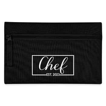 Chef Est. 2023 Graduated Chef Culinary Art Student - Pencil Case - black - Front