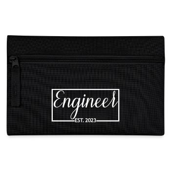 Engineer Est. 2023 Graduation Engineering Student - Pencil Case - black - Front