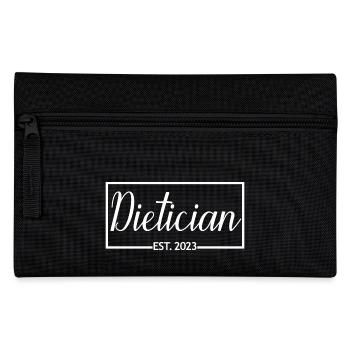 Diététicien Est. 2023 Étudiant diététicien diplômé - Trousse - noir - Devant