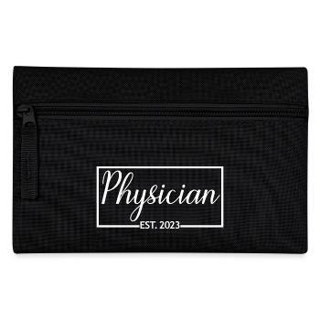 Médecin Est. 2023 Étudiant médecin diplômé - Trousse - noir - Devant