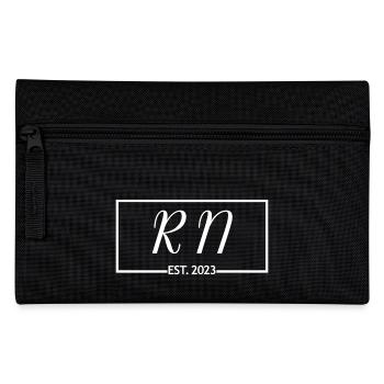 RN Est. 2023 Graduation Étudiante autorisée en soins infirmiers - Trousse - noir - Devant