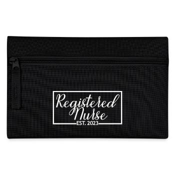 Registered Nurse Est. 2023 Graduated Nursing Gift - Pencil Case - black - Front