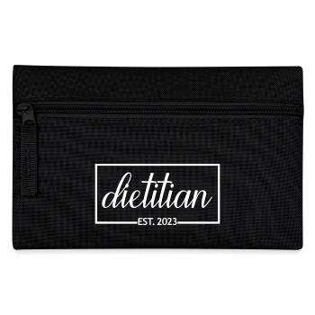 Dietitian Est. 2023 Graduated Dietitian Student - Pencil Case - black - Front