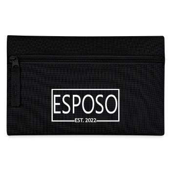 Esposo Est. 2022 Fiançailles pour le mariage du marié - Trousse - noir - Devant