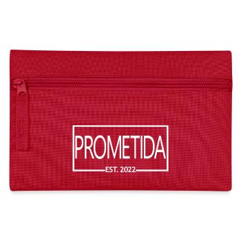 Prometida Est. 2022 Fiancée Engagement Bride To Be - Pencil Case - red - Front