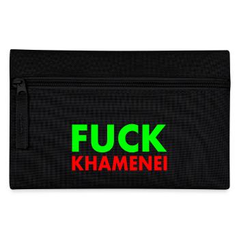 Fuck khamenei Chamenei - iran - Federtasche - Schwarz - Vorne