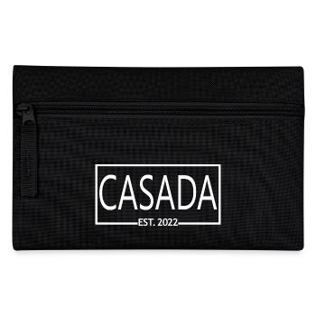 Casada Est. 2022 Wedding Anniversary Married Women - Pencil Case - black - Front