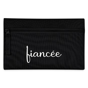 Fiancée Matching Engagement Wedding Honeymoon - Pencil Case - black - Front