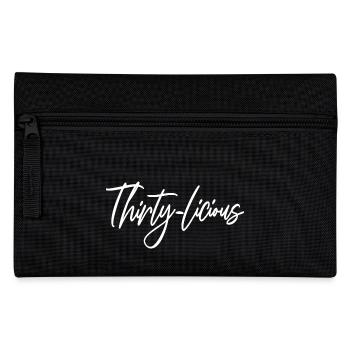 Thirty-Licious Funny 30th Birthday Party Men Women - Pencil Case - black - Front