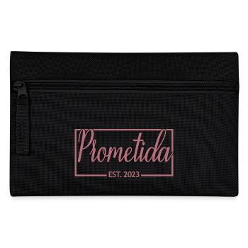 Prometida Est. 2023 Fiancée Fiancée Mariage - Trousse - noir - Devant