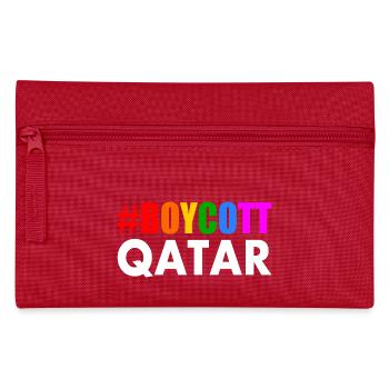 Boycott qatar - Pencil Case - red - Front