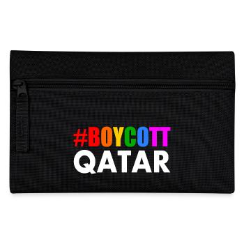 Boycott qatar - Pencil Case - black - Front